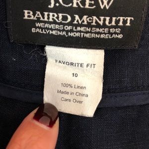 J. Crew Pants - J. Crew Blue Linen Pants J. Crew Pants - J. Crew Blue Linen Pants